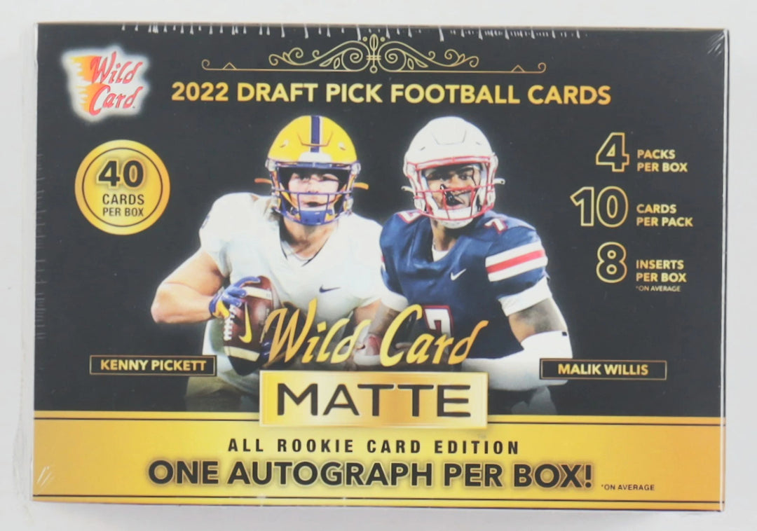 2022 Wild Card Draft Pick Football Mega Box