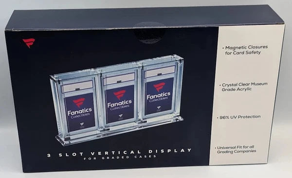 Fanatics 3 Slot Vertical One Touch Acrylic Case