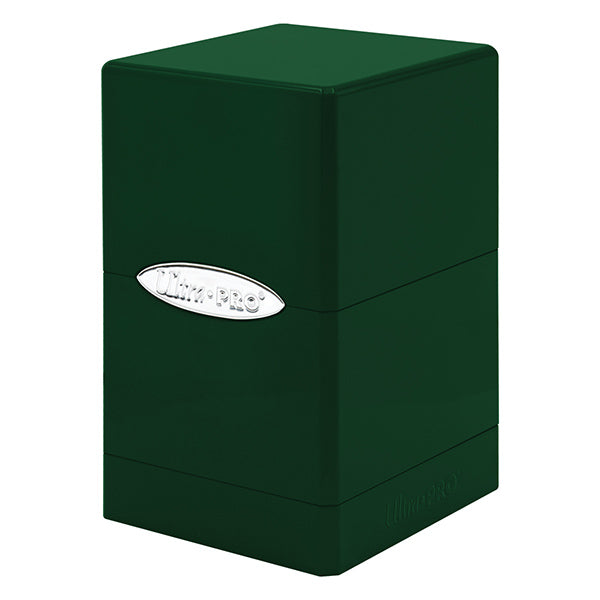 Ultra Pro Deck Box: Satin Tower 100+ - Hi-Gloss Emerald Green