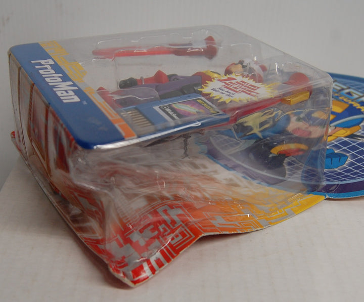MegaMan NT Warrior - ProtoMan Figure - Mattel 2004 (Package Damage)