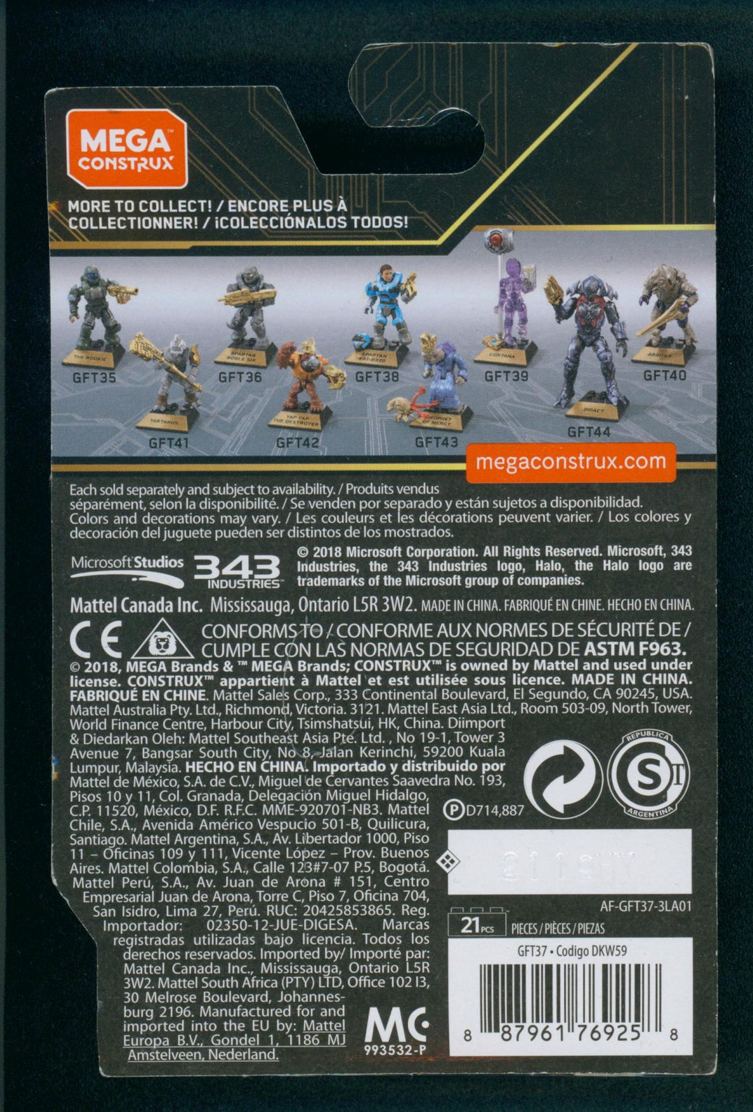 Halo Heroes Series 10 Spartan Noble Six Action Figure