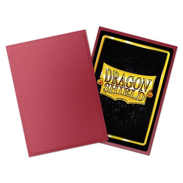 Dragon Shield Card Sleeves - Standard Matte: Non-Glare Blood Red (100 Ct)