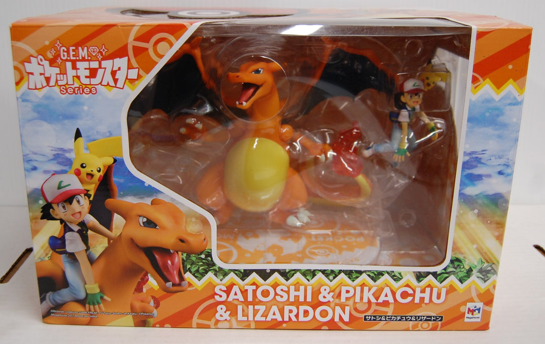 MegaHouse G.E.M. Series - Satoshi & Pikachu & Lizardon 2017