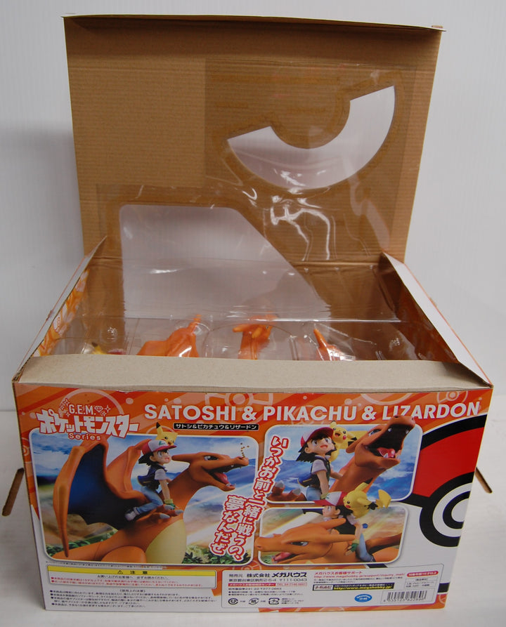 MegaHouse G.E.M. Series - Satoshi & Pikachu & Lizardon 2017