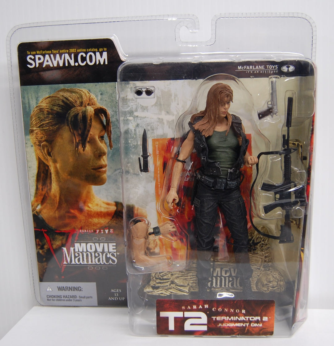 McFarlane Movie Maniacs Series 5 Terminator T2 Sarah Connor Figure 2002