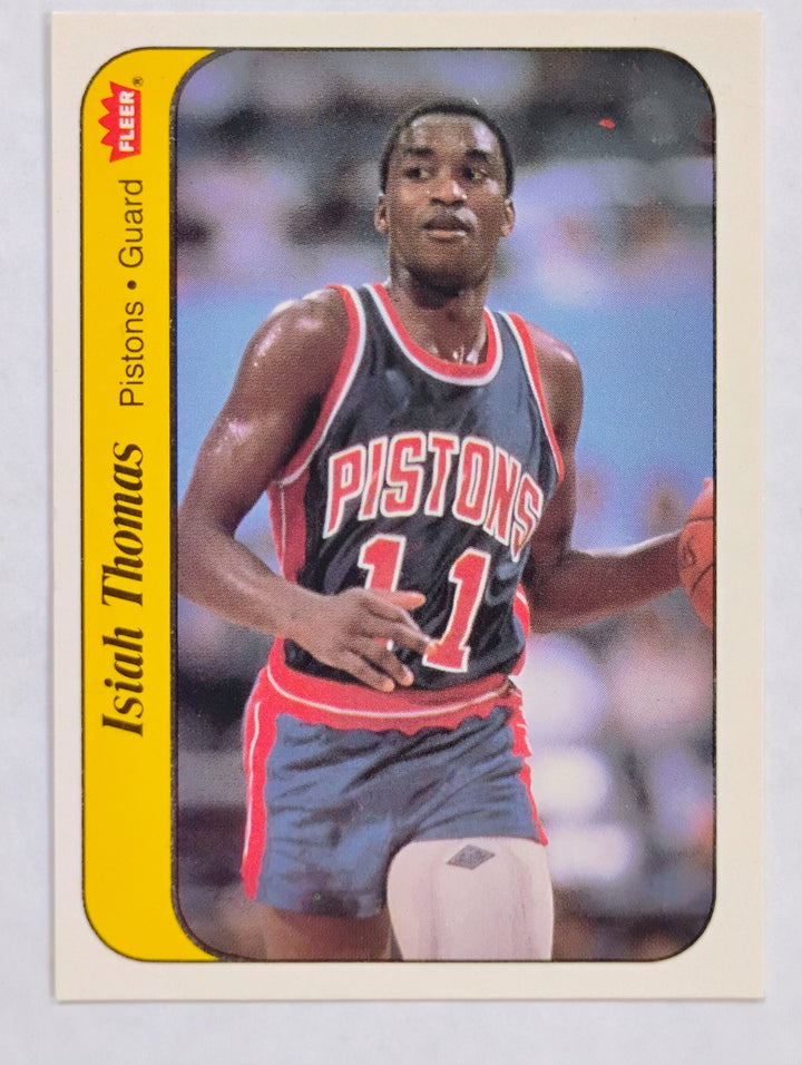 1986-87 Fleer Basketball Isiah Thomas #10 Sticker