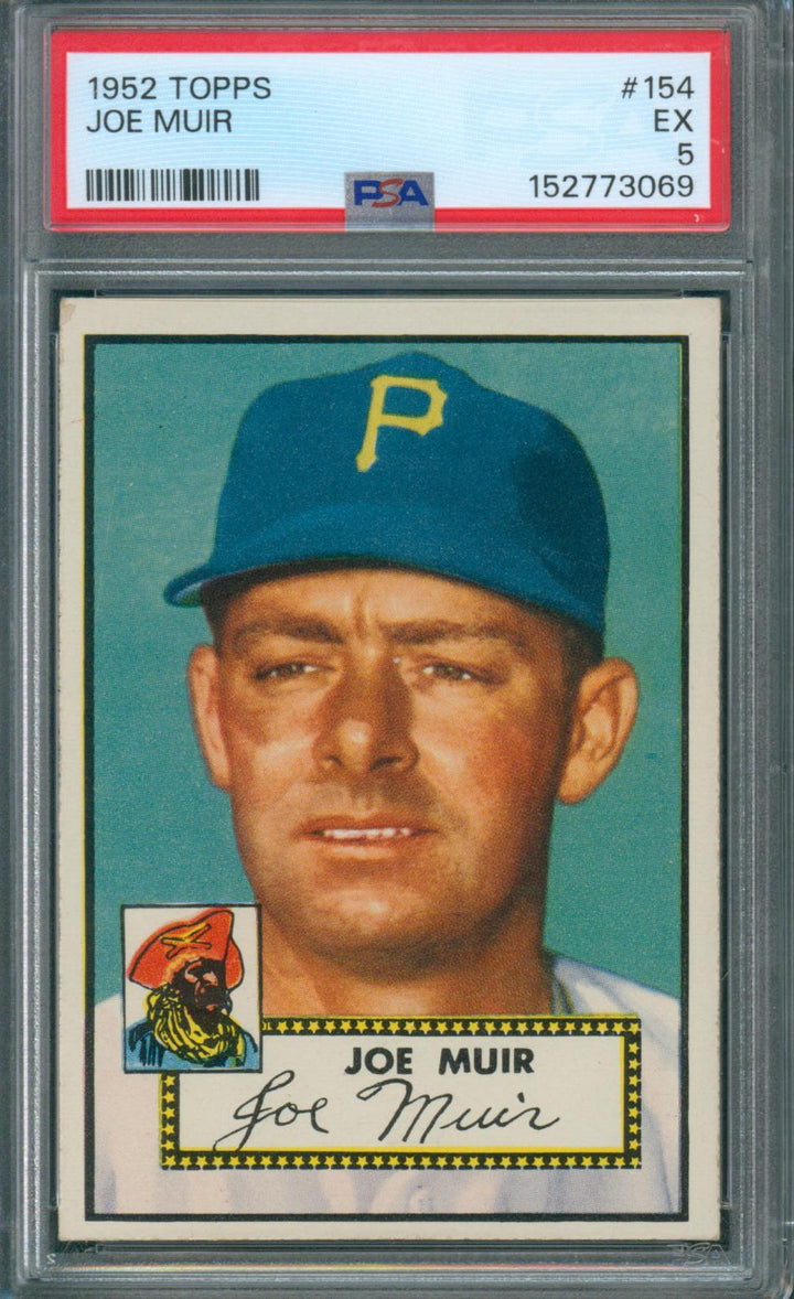 1952 Topps Baseball Joe Muir #154 PSA 5 EX