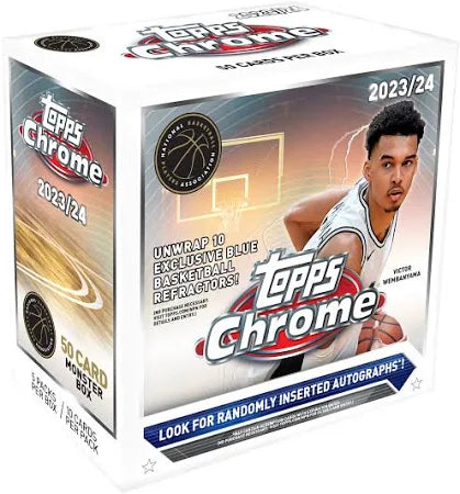 2023-2024 Topps Chrome NBA Basketball Mega Box