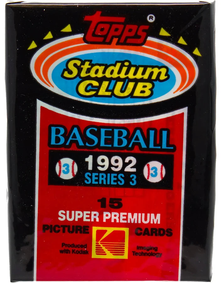 1992 Topps Stadium Club Baseball Series 3 Sealed Pack