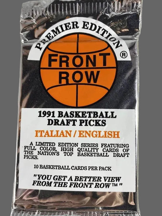 1991 Front Row Basketball Premier Edition Draft Picks Italian/English
