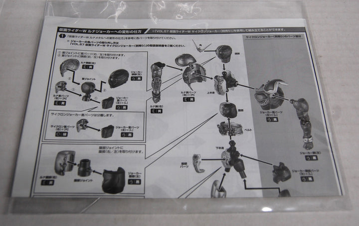 Bandai SIC Vol. 58 Kamen Rider W - Heatmetal & Lunatrigger Incomplete