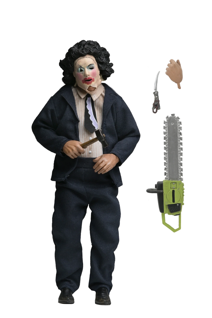 Texas Chainsaw Massacre - Leatherface with Pretty Woman Mask 8" Clothed Action Figure in Window Box Packaging