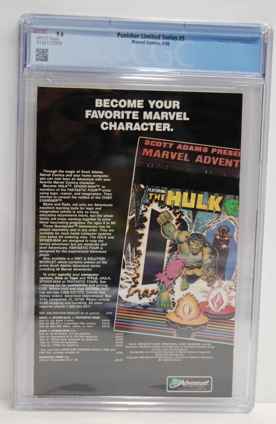 Punisher Limited Series #5 CGC 9.6