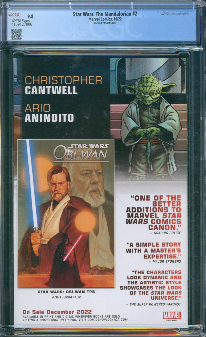 Star Wars: The Mandalorian #2 CGC 9.8