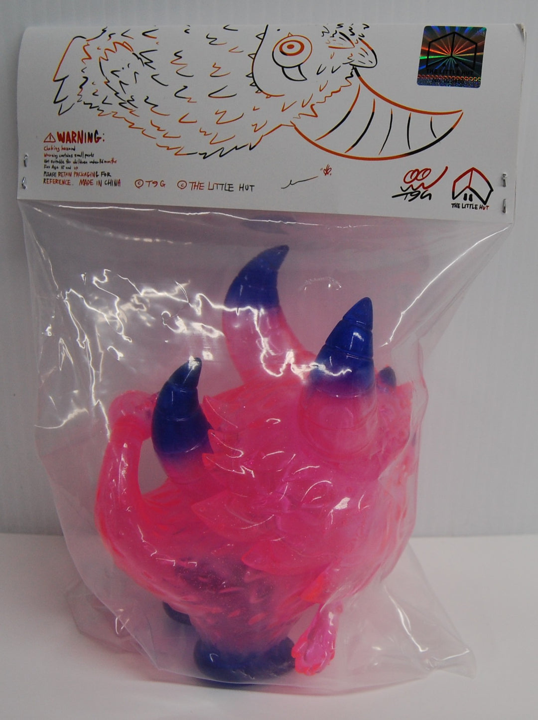 RANGEAS REX JR. The Little Hut T9G Lollipop Pink Clear Soft Vinyl Figure Sofubi