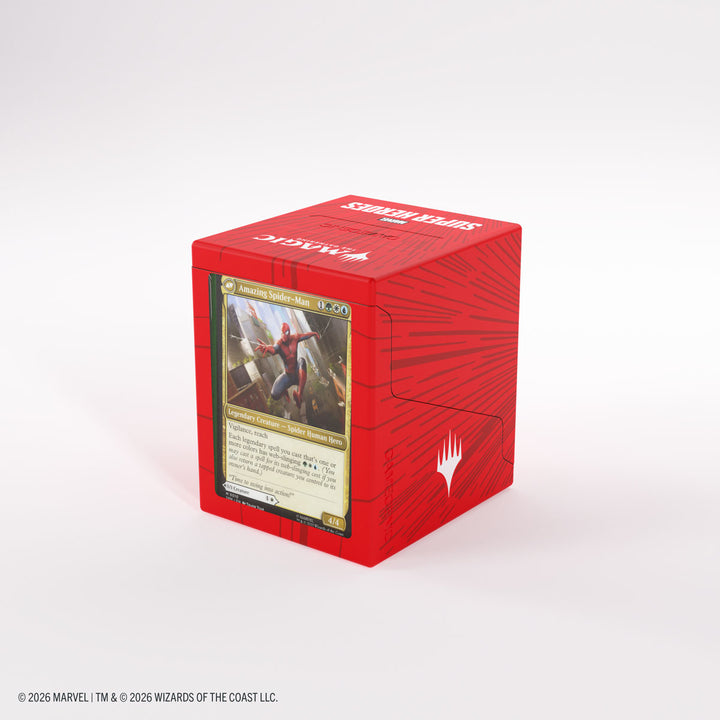 Magic: The Gathering: Marvel Super Heroes: Bastion 100+ XL Deck Box - Comic Burst Red