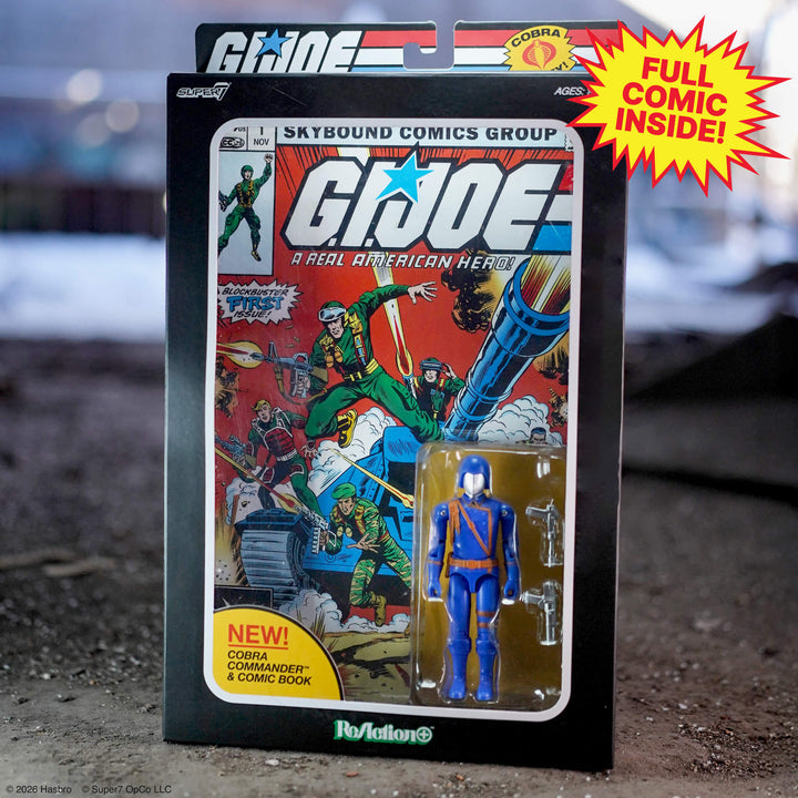G.I. Joe Cobra Commander Skybound Comic Box Series #1 3 3/4-Inch ReAction+ Figure
