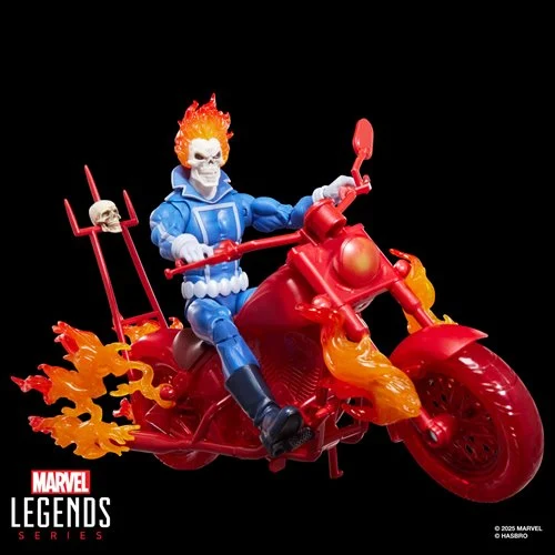 Ghost Rider Marvel Legends Series Johnny Blaze 6-Inch Action Figure with Motorcycle