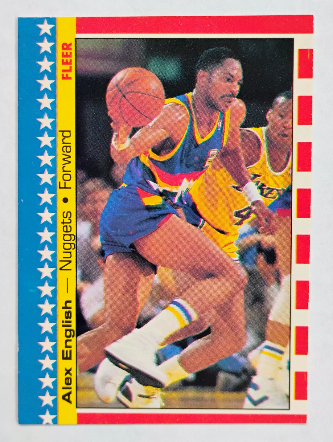 1987-88 Fleer Basketball Alex English #11 Sticker