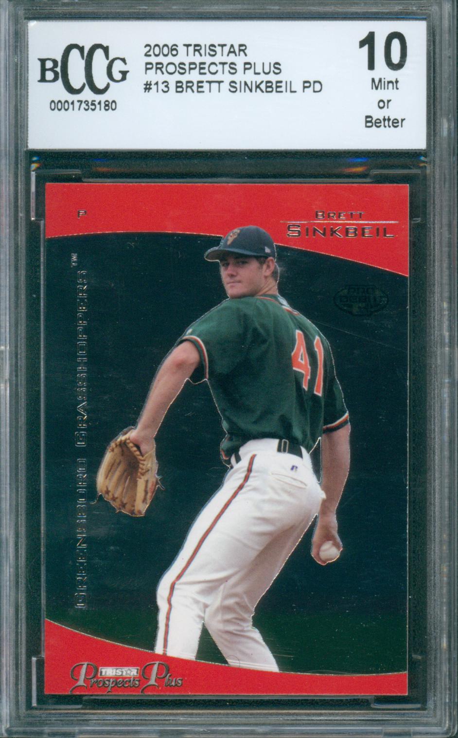 2006 Tristar Baseball Prospects Plus Brett Sinkbeil PD #13 BCCG 10