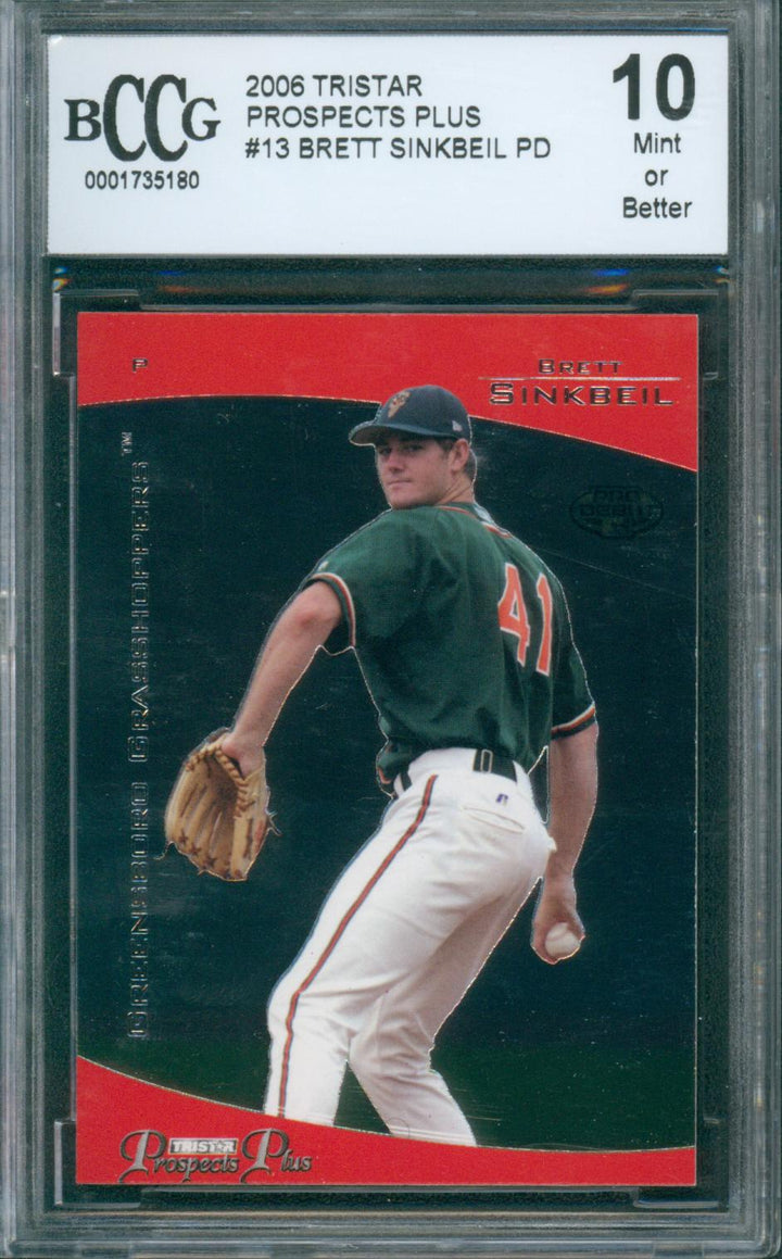 2006 Tristar Baseball Prospects Plus Brett Sinkbeil PD #13 BCCG 10