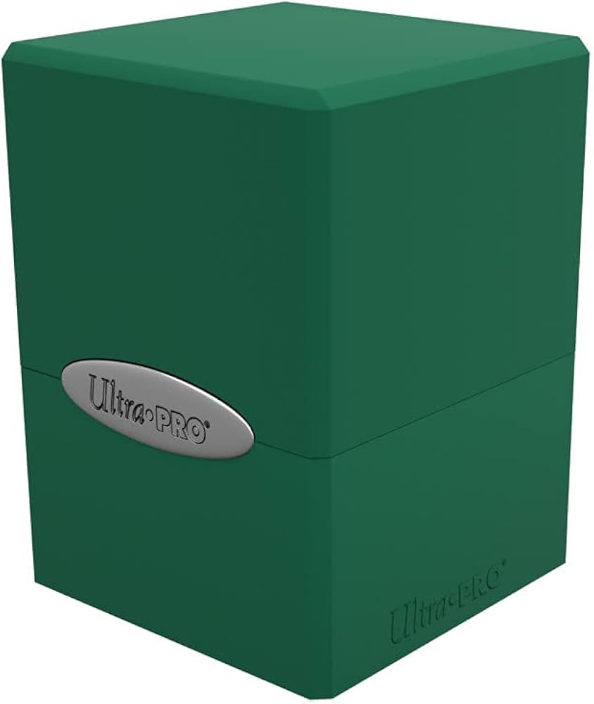 Ultra Pro Deck Box: Satin Cube 100+ - Solid Green, Forest