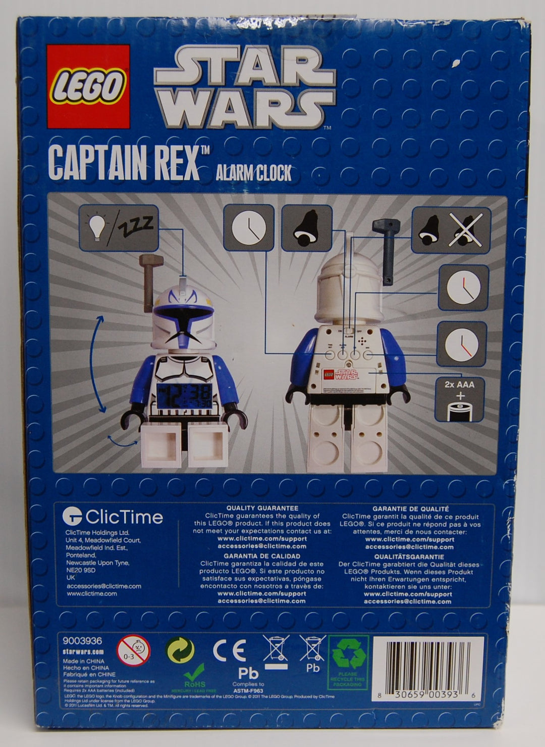 LEGO Star Wars  - Captain Rex Alarm Clock - 2011 ClicTime