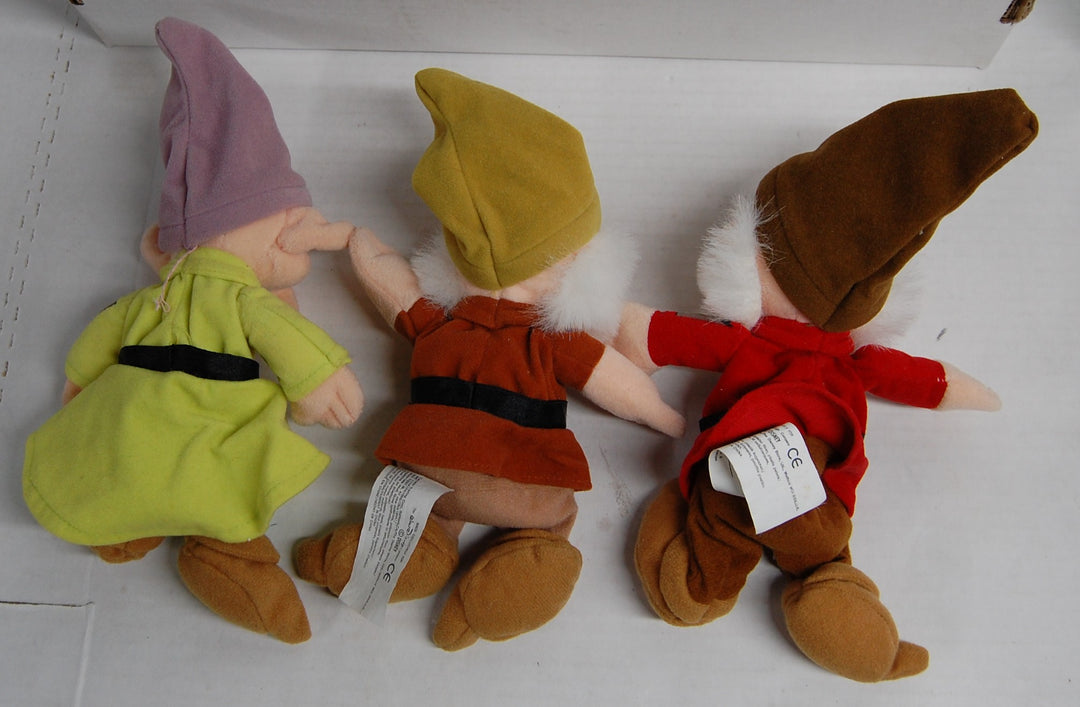 Lot of 7 - Disney Store Snow White Seven Dwarfs - Mini Bean Bag Plush