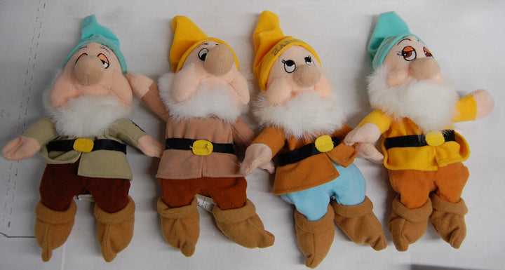 Lot of 7 - Disney Store Snow White Seven Dwarfs - Mini Bean Bag Plush