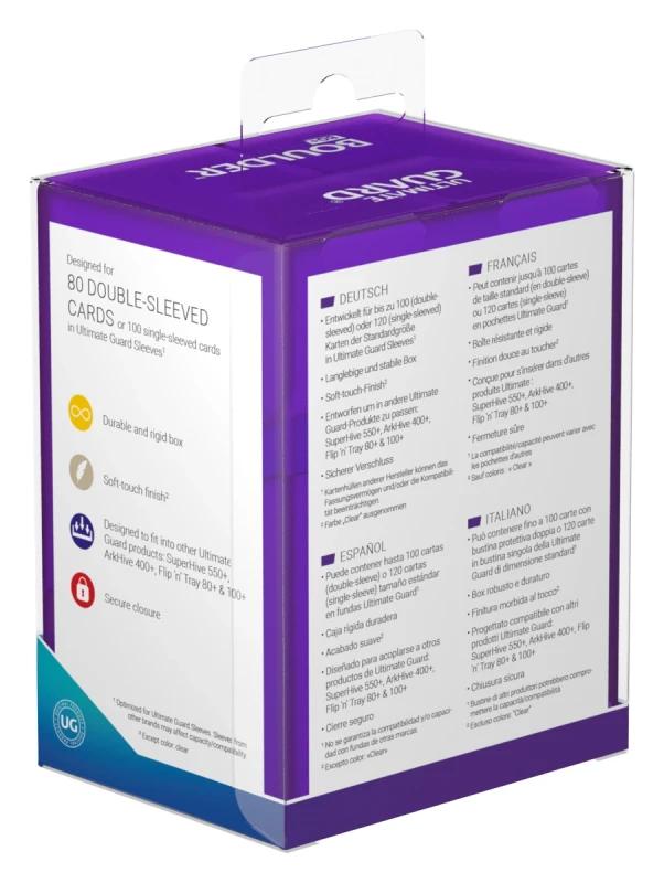 Ultimate Guard Deck Case - Boulder 80+ - Amathyst