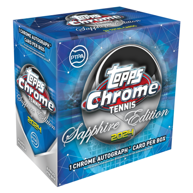 2024 Topps Chrome Tennis Sapphire Edition Hobby Box (Online Exclusive)