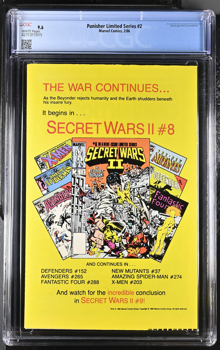 Punisher Limited Series #2 CGC 9.6