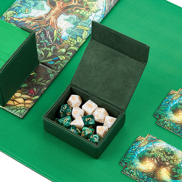 Arcane Fortress: Deck Vault: Radiant 100+ Deluxe - Stained Glass - Mythical Forest