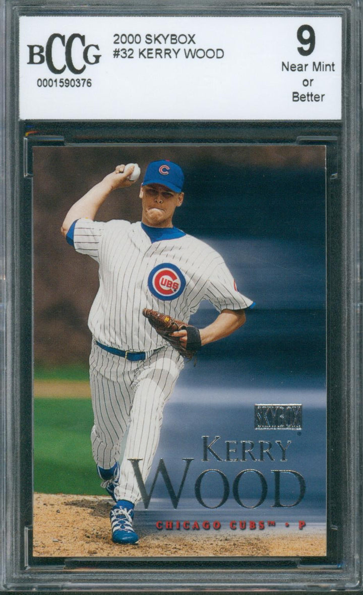 2000 Skybox Baseball Kerry Wood #32 BCCG 9