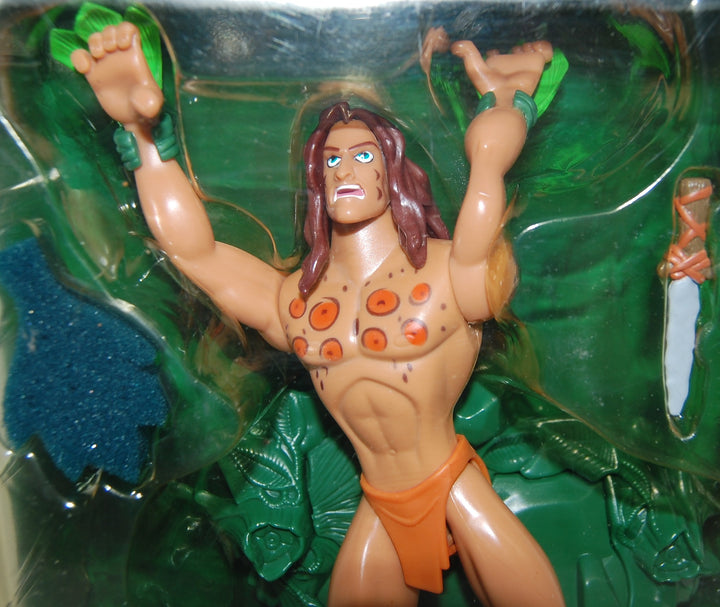 Disney's Tarzan - Power Pounce Tarzan Figure 1999 (Package Wear)