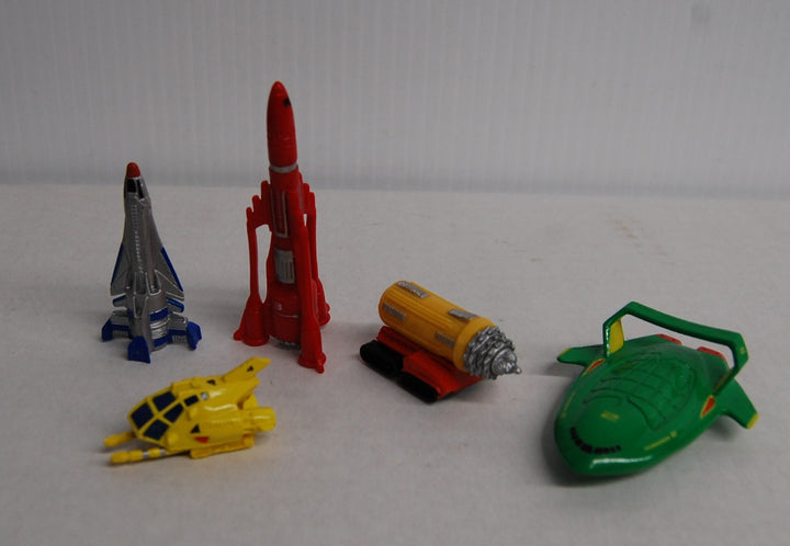 Thunderbirds Tracy Island Secret Base Mini Playset 5 Vehicles *Incomplete* 2004 Bandai
