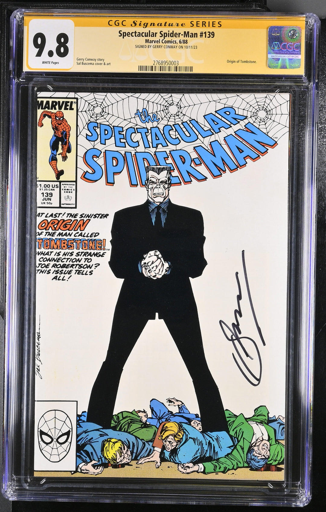 Spectacular Spider-Man #139 CGC Signature Series 9.8