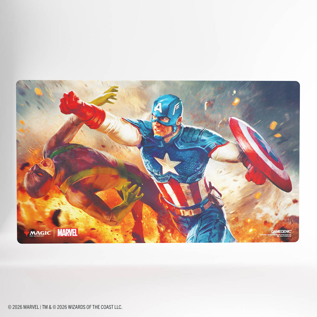 Magic the Gathering: Marvel Super Heroes Prime Playmat - Captain America, Super-Soldier
