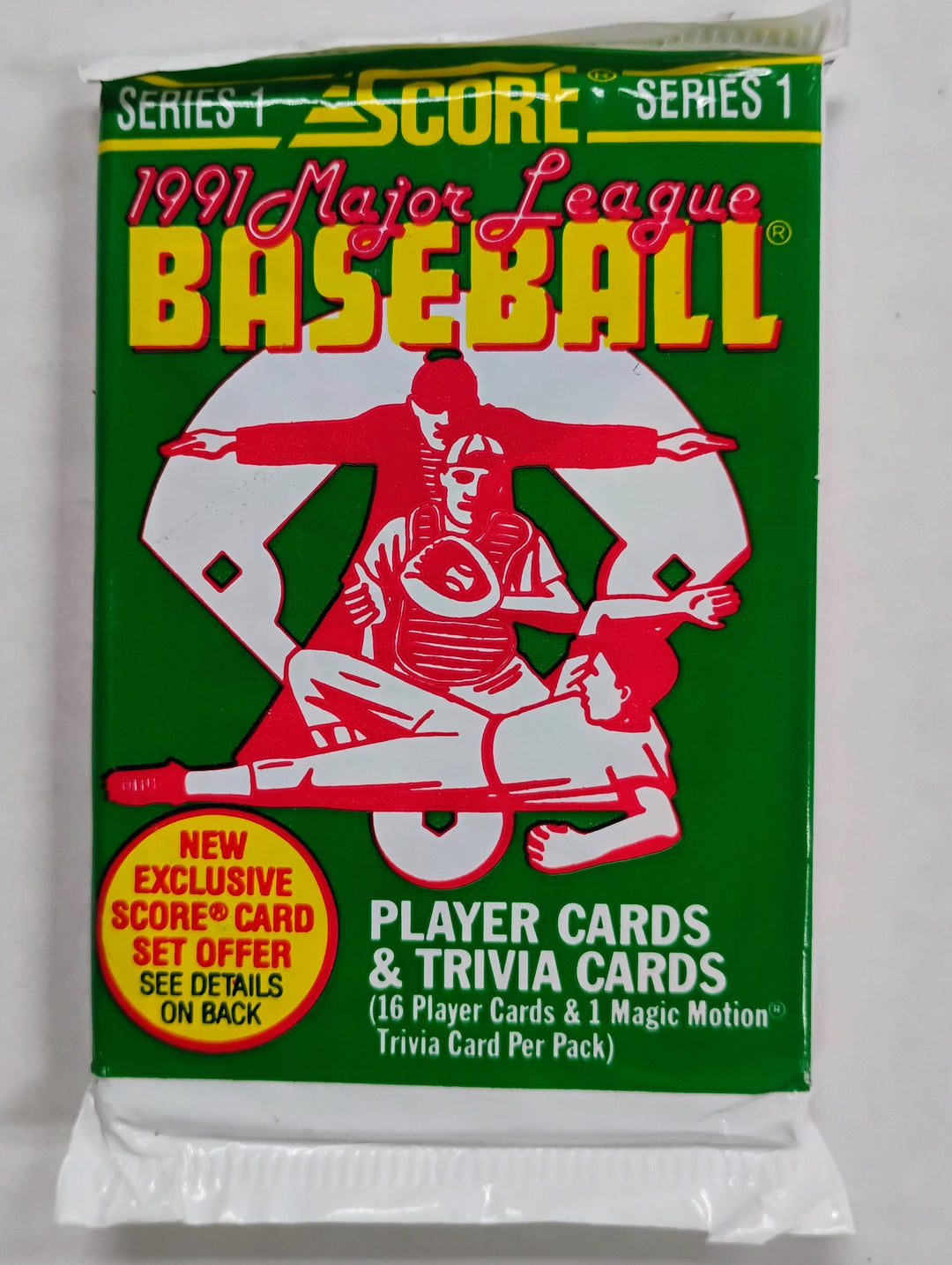 1991 Score Baseball Series 1 Sealed Pack