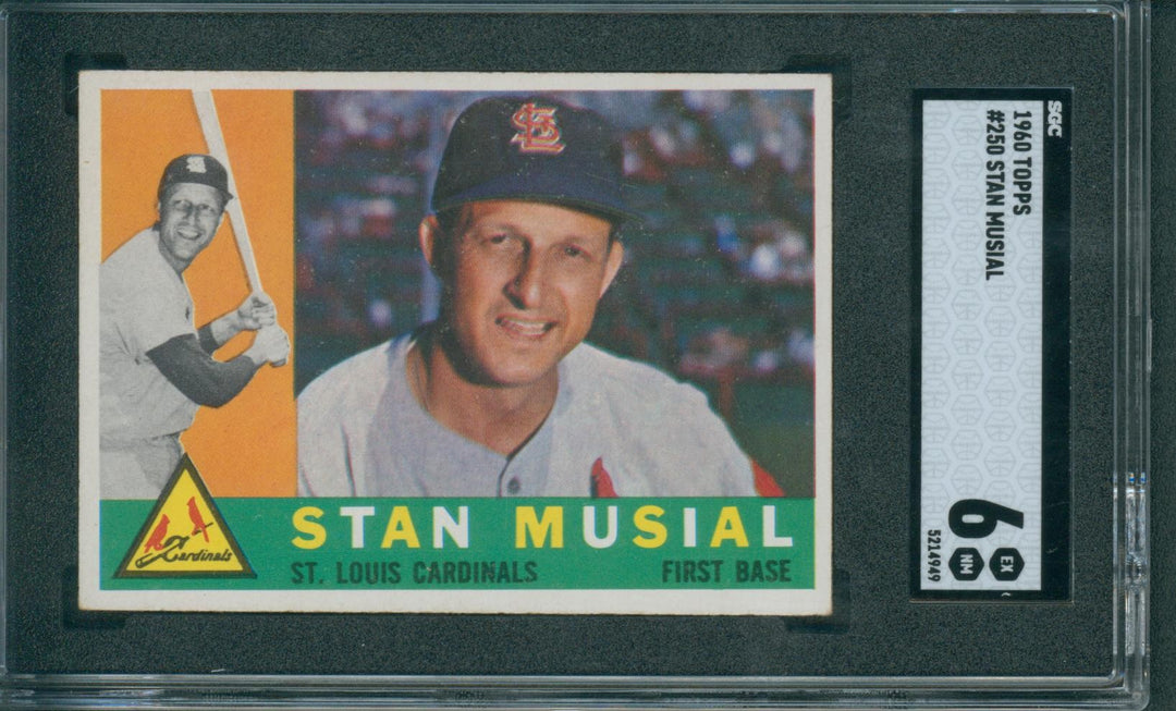 1960 Topps Baseball Stan Musial #250 SGC 6