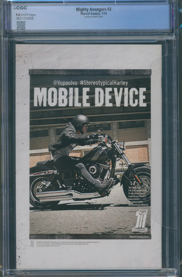 Mighty Avengers #3 Larroca Eminem Variant Cover CGC 9.8