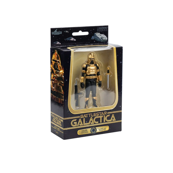 Battlestar Galactica 1978 Cylon Command Centurion (Gold) Wave 1 3 3/4-Inch Action Figure
