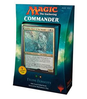Magic: The Gathering - Commander 2017 - Feline Ferocity Commander Deck (Opened)