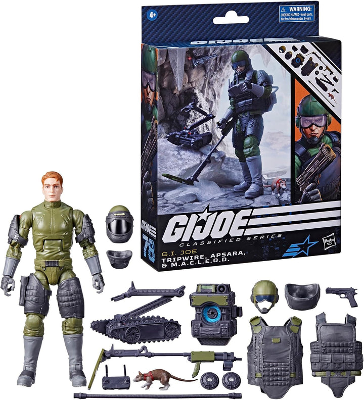 G.I. Joe Classified Series #78 Tripwire, Apsara, & M.A.C.L.E.O.D. Figure