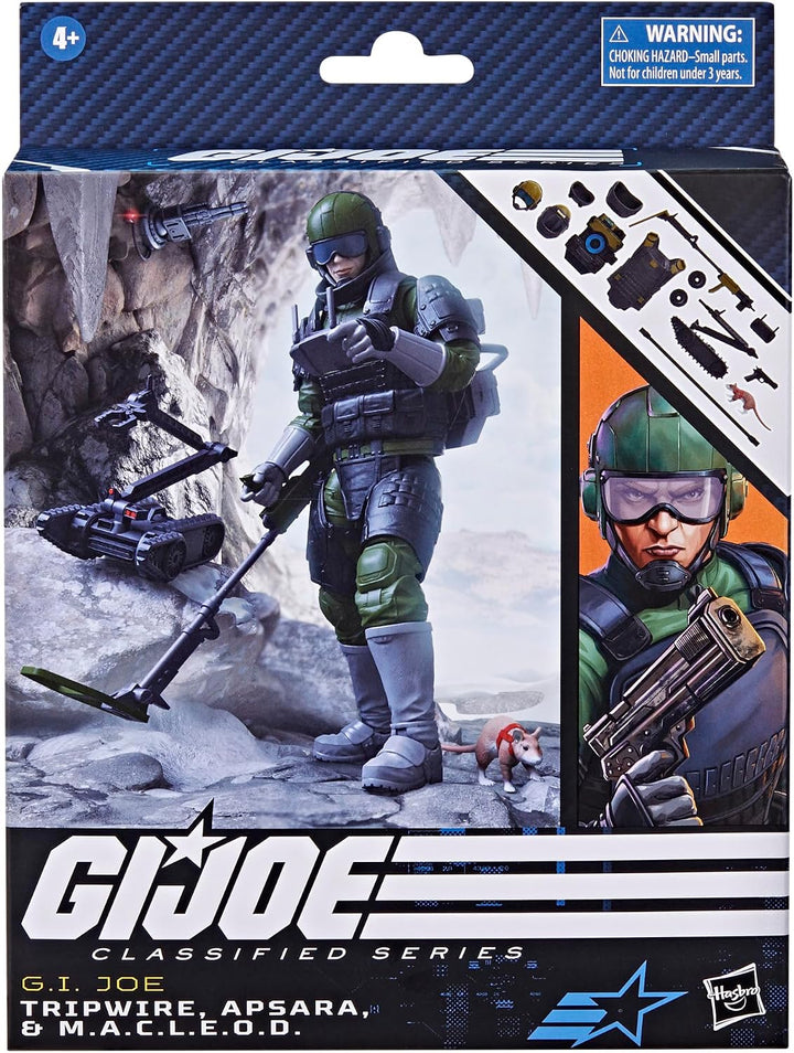 G.I. Joe Classified Series #78 Tripwire, Apsara, & M.A.C.L.E.O.D. Figure