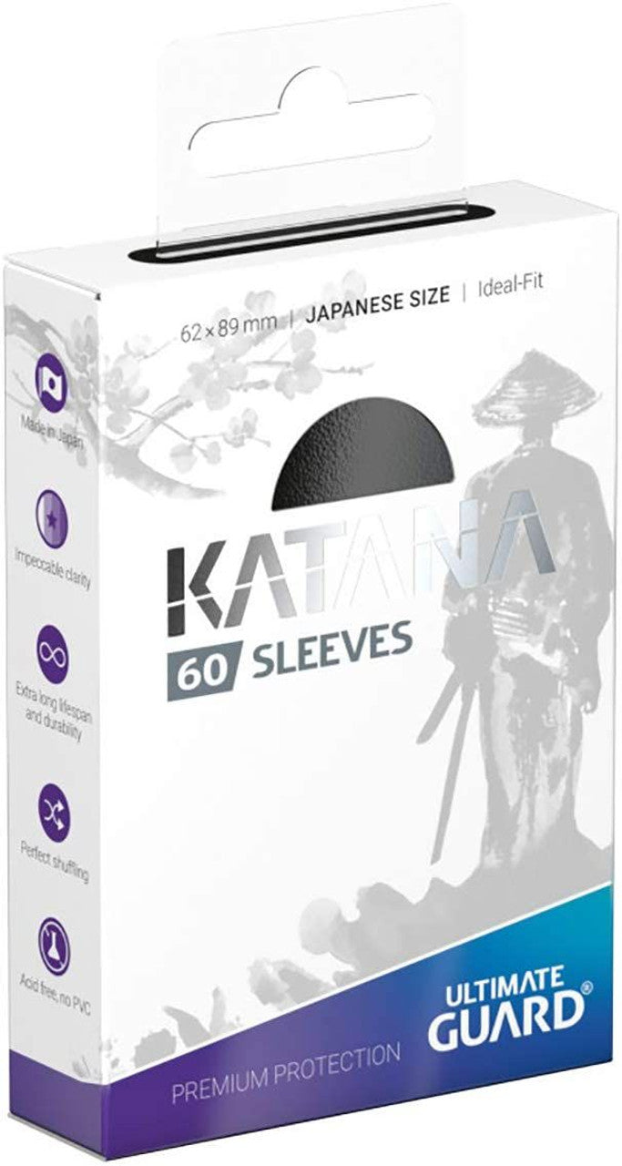 Ultimate Guard Katana Japanese Card Sleeves - Black (60 Ct)
