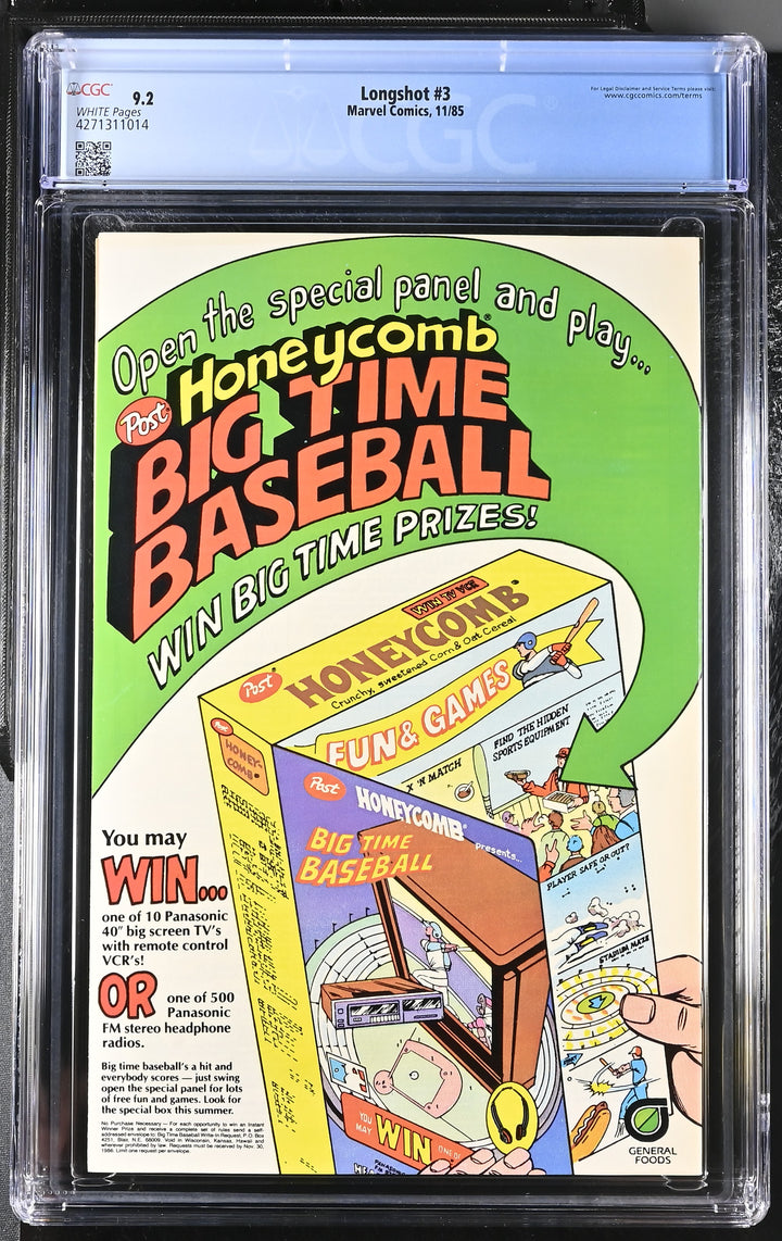 Longshot #3 CGC 9.2