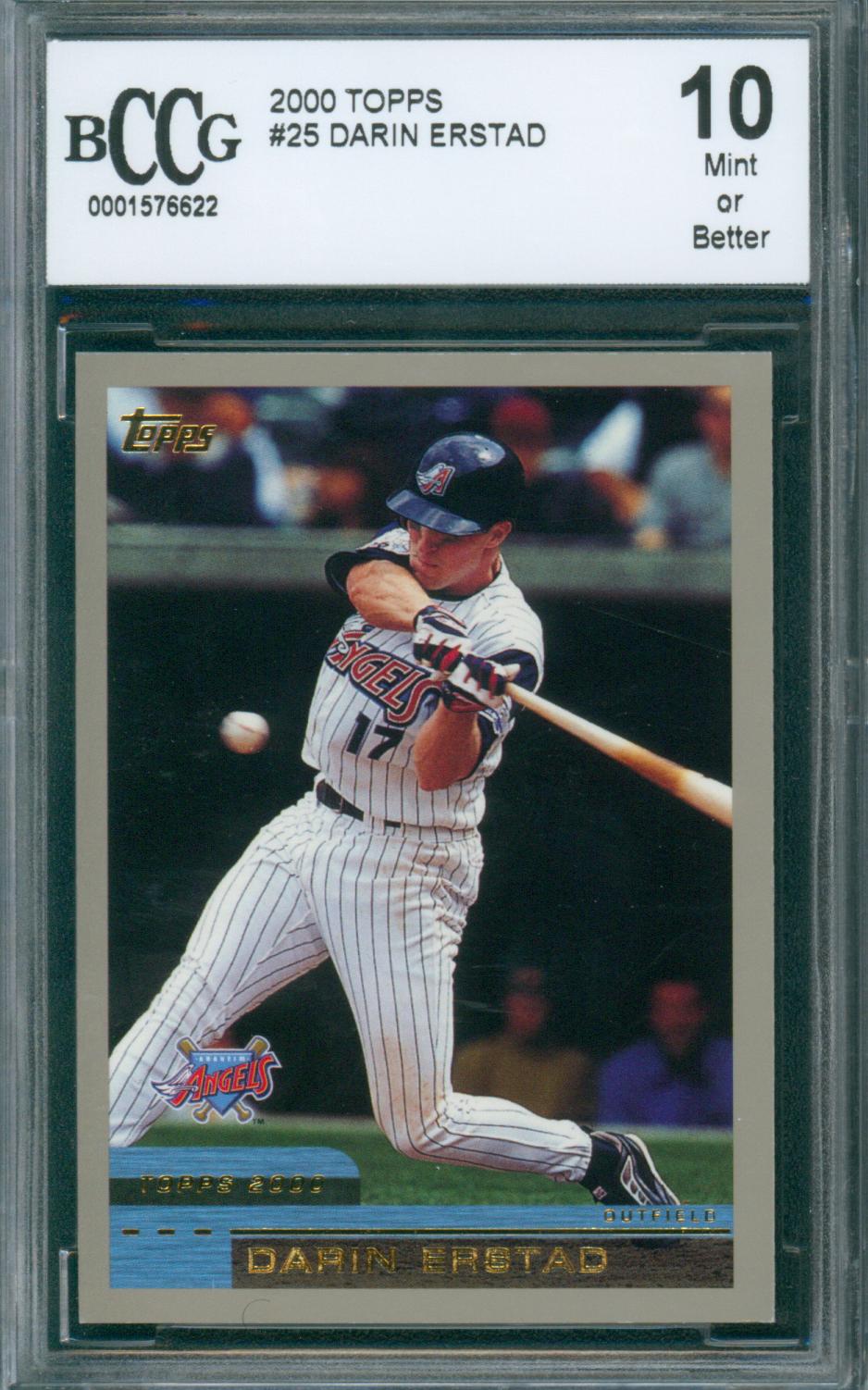 2000 Topps Baseball Darin Erstad #25 BCCG 10