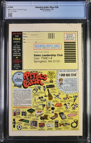 Amazing Spider-Man #194 Newsstand Edition CGC 5.0