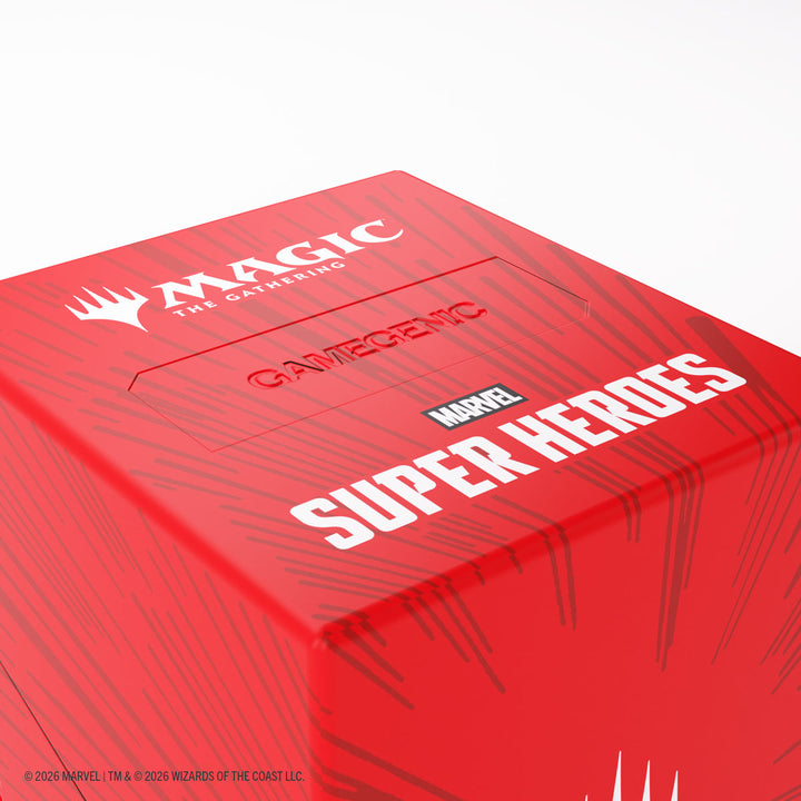 Magic: The Gathering: Marvel Super Heroes: Bastion 100+ XL Deck Box - Comic Burst Red